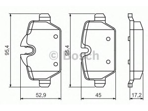 BOSCH 0 986 494 461 stabdžių trinkelių rinkinys, diskinis stabdys 
 Techninės priežiūros dalys -> Papildomas remontas
34 21 6 774 417, 34 21 9 804 739