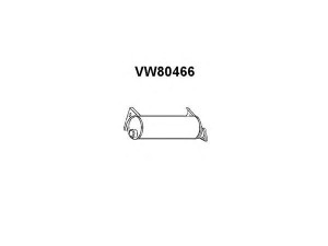 VENEPORTE VW80466 vidurinis duslintuvas 
 Išmetimo sistema -> Duslintuvas
068251053A, 068251053D