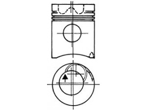 KOLBENSCHMIDT 93987700 stūmoklis 
 Variklis -> Cilindrai/stūmokliai