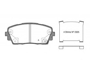 OPEN PARTS BPA1481.02 stabdžių trinkelių rinkinys, diskinis stabdys 
 Techninės priežiūros dalys -> Papildomas remontas
581011YA00, 581011YA30