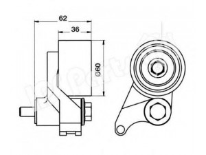 IPS Parts ITB-6920 įtempiklis, paskirstymo diržas 
 Diržinė pavara -> Paskirstymo diržas/komplektas -> Dirželio įtempiklis (įtempimo blokas)
8-97136-256-0
