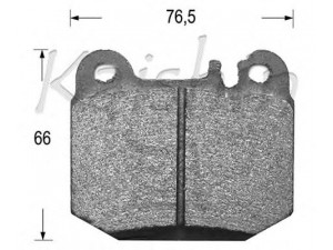KAISHIN D10080 stabdžių trinkelių rinkinys, diskinis stabdys 
 Techninės priežiūros dalys -> Papildomas remontas
1634200720, 1634200920