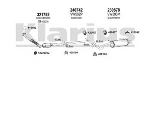 KLARIUS 930898E išmetimo sistema 
 Išmetimo sistema -> Išmetimo sistema, visa