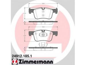 ZIMMERMANN 24912.185.1 stabdžių trinkelių rinkinys, diskinis stabdys 
 Techninės priežiūros dalys -> Papildomas remontas
3411 6 850 568