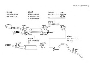 DINEX 350000031_05 išmetimo sistema 
 Išmetimo sistema -> Išmetimo sistema, visa