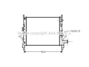 AVA QUALITY COOLING RTA2206 radiatorius, variklio aušinimas 
 Aušinimo sistema -> Radiatorius/alyvos aušintuvas -> Radiatorius/dalys
7701042436
