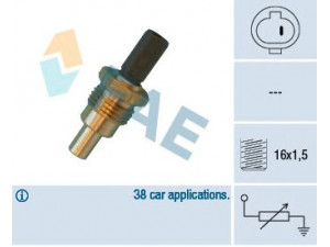 FAE 32640 siuntimo blokas, aušinimo skysčio temperatūra 
 Elektros įranga -> Jutikliai
83420-16040, 83420-20030, J83 420 200 30