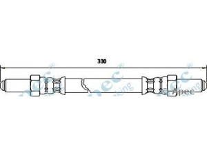 APEC braking HOS3168 stabdžių žarnelė 
 Stabdžių sistema -> Stabdžių žarnelės
1553661, 1558834, 1563561, 1572004