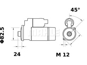 MAHLE ORIGINAL MS 23 starteris