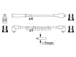 BOSCH 0 986 356 773 uždegimo laido komplektas 
 Kibirkšties / kaitinamasis uždegimas -> Uždegimo laidai/jungtys