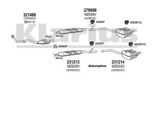 KLARIUS 600506E išmetimo sistema 
 Išmetimo sistema -> Išmetimo sistema, visa