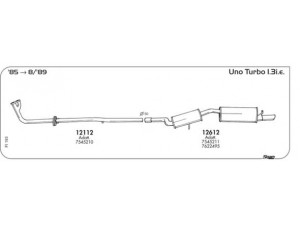 AKS DASIS SGFI193 išmetimo sistema