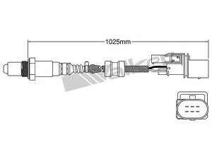WALKER PRODUCTS 250-25080 lambda jutiklis 
 Variklis -> Variklio elektra
06B906262, 1K0998262J