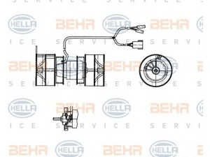 HELLA 8EW 009 157-741 vidaus pūtiklis 
 Šildymas / vėdinimas -> Orpūtė/dalys
5000811643, 5000 811643, 8122 204