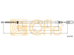 COFLE 10.4719 trosas, stovėjimo stabdys 
 Stabdžių sistema -> Valdymo svirtys/trosai
4745G8