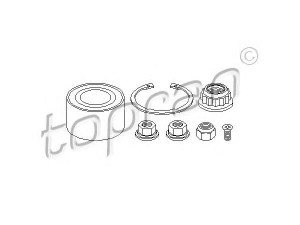 TOPRAN 104 019 rato guolio komplektas 
 Ašies montavimas/vairavimo mechanizmas/ratai -> Rato stebulė/montavimas -> Rato guolis
6N0 498 625, 6N0 498 625