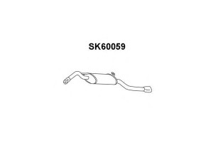 VENEPORTE SK60059 galinis duslintuvas 
 Išmetimo sistema -> Duslintuvas
6U6253609D