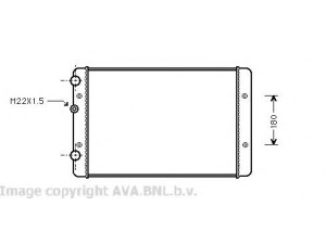 AVA QUALITY COOLING VW2131 radiatorius, variklio aušinimas 
 Aušinimo sistema -> Radiatorius/alyvos aušintuvas -> Radiatorius/dalys
6N0121253M
