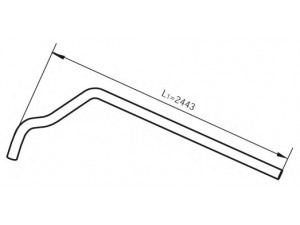 DINEX 47721 išleidimo kolektorius 
 Išmetimo sistema -> Išmetimo vamzdžiai
81.15204.0345