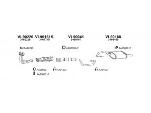 VENEPORTE 900173 išmetimo sistema 
 Išmetimo sistema -> Išmetimo sistema, visa