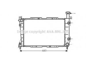 AVA QUALITY COOLING FD2247 radiatorius, variklio aušinimas
E6DH8005EC
