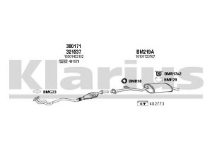KLARIUS 060266U išmetimo sistema 
 Išmetimo sistema -> Išmetimo sistema, visa