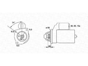 MAGNETI MARELLI 943251833010 starteris 
 Elektros įranga -> Starterio sistema -> Starteris
195700503001, 75415690, 195700503001