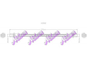 Brovex-Nelson H3902 stabdžių žarnelė 
 Stabdžių sistema -> Stabdžių žarnelės
9094702497, 9094702533