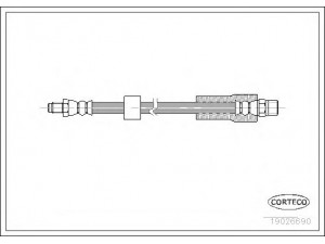 CORTECO 19026690 stabdžių žarnelė 
 Stabdžių sistema -> Stabdžių žarnelės
34301163080, 34301165075, 34301166248