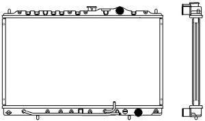 SAKURA  Automotive 1321-0211 radiatorius, variklio aušinimas