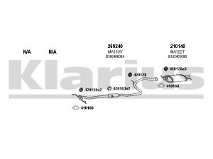 KLARIUS 570105E išmetimo sistema 
 Išmetimo sistema -> Išmetimo sistema, visa