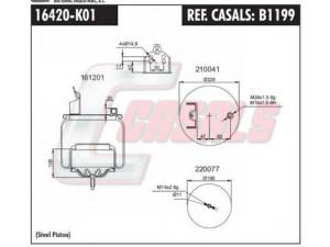 CASALS B1199 dėklas, pneumatinė pakaba
1076420, 20427802, 20456158, 20571988