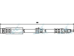 APEC braking HOS3271 stabdžių žarnelė 
 Stabdžių sistema -> Stabdžių žarnelės
1201141, 1437504, 2S612078AE, 2S612078AF