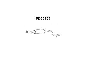 VENEPORTE FD30725 priekinis duslintuvas 
 Išmetimo sistema -> Duslintuvas
1074180, 1079574, 1101024, 1107897
