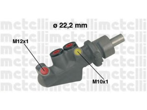 METELLI 05-0478 pagrindinis cilindras, stabdžiai 
 Stabdžių sistema -> Pagrindinis stabdžių cilindras
46010-00QAM, 77 01 207 198, 77 01 207 198