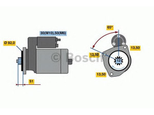 BOSCH 0 001 261 002 starteris
1796026