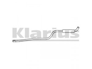 KLARIUS 250155 vidurinis duslintuvas 
 Išmetimo sistema -> Duslintuvas
21011202005, 4153022F, 4168233