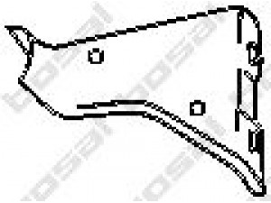 BOSAL 251-869 laikiklis, išmetimo sistema 
 Dviratė transporto priemonės -> Išmetimo sistema -> Atskiros surinkimo dalys -> Gnybtas