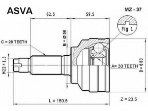 ASVA MZ-37 jungčių komplektas, kardaninis velenas 
 Ratų pavara -> Sujungimai/komplektas
GD17-25-500, GD17-25-500A, GD17-25-500B