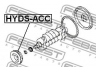 FEBEST HYDS-ACC skriemulys, alkūninis velenas
23124-22601, 23124-22610