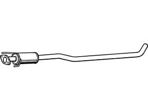 FENNO P6277 vidurinis duslintuvas 
 Išmetimo sistema -> Duslintuvas
(14300-55G20)