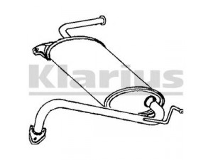 KLARIUS CL78G galinis duslintuvas 
 Išmetimo sistema -> Duslintuvas
MB514121, MB687510