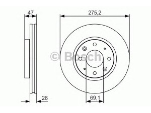 BOSCH 0 986 479 S28 stabdžių diskas 
 Dviratė transporto priemonės -> Stabdžių sistema -> Stabdžių diskai / priedai
51712 2F100