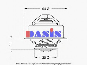 AKS DASIS 751869N termostatas, aušinimo skystis