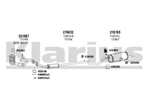 KLARIUS 180716E išmetimo sistema 
 Išmetimo sistema -> Išmetimo sistema, visa