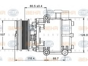 HELLA 8FK 351 334-101 kompresorius, oro kondicionierius 
 Oro kondicionavimas -> Kompresorius/dalys
1 481 791, 6S7119D629BA, 6S7H19D629BA
