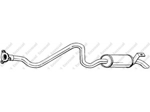 BOSAL 280-355 galinis duslintuvas 
 Išmetimo sistema -> Duslintuvas
NRC8889