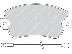 FERODO FDB101 stabdžių trinkelių rinkinys, diskinis stabdys 
 Techninės priežiūros dalys -> Papildomas remontas
82315602, GBP634