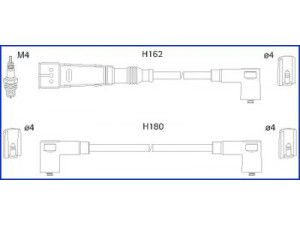 HITACHI 134795 uždegimo laido komplektas 
 Kibirkšties / kaitinamasis uždegimas -> Uždegimo laidai/jungtys
032905483G