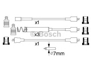 BOSCH 0 986 356 826 uždegimo laido komplektas 
 Kibirkšties / kaitinamasis uždegimas -> Uždegimo laidai/jungtys
1612462, 90009357, 90009357